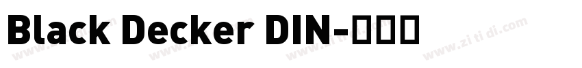 Black Decker DIN字体转换